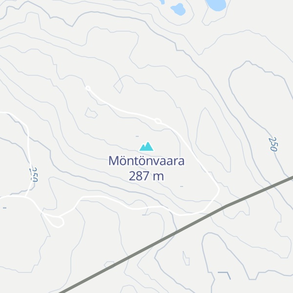 Map of Möntönvaara