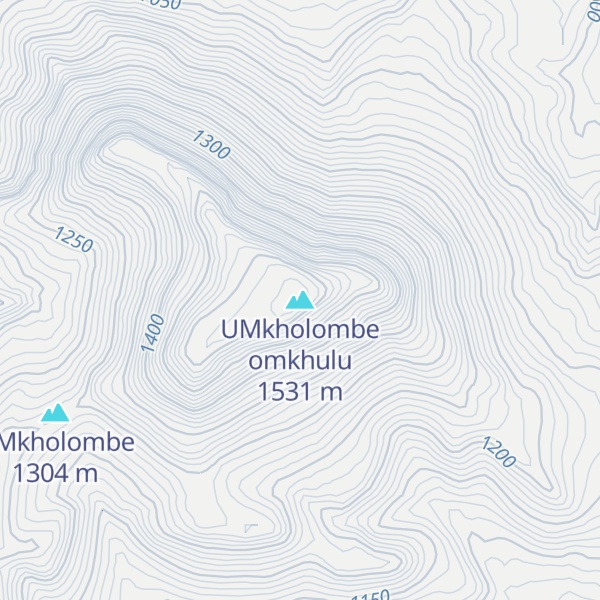 Map of UMkholombe omkhulu