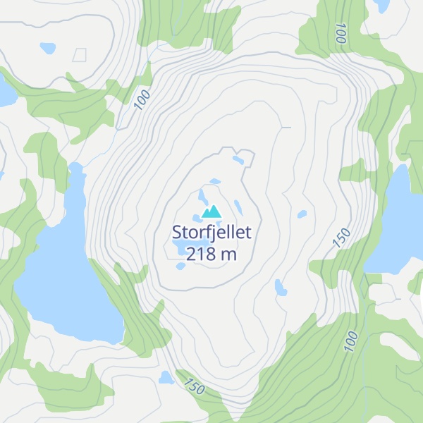 Map of Storfjellet