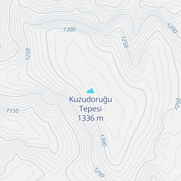 Map of Kuzudoruğu Tepesi