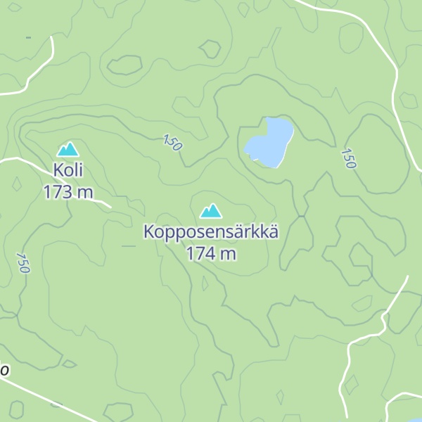 Map of Kopposensärkkä