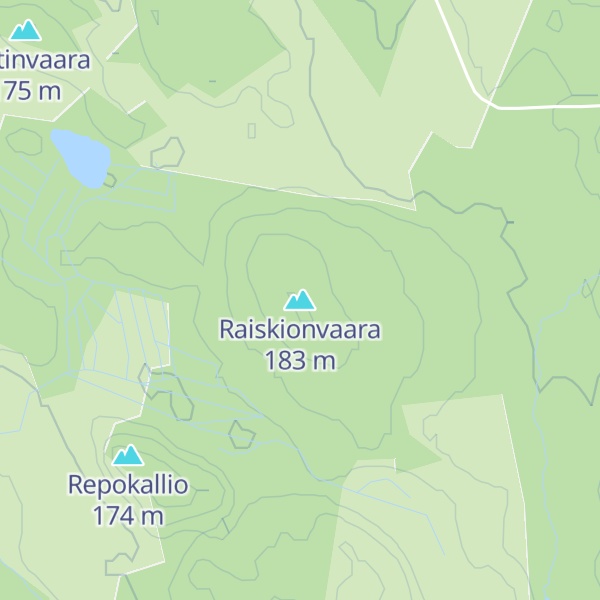 Map of Raiskionvaara