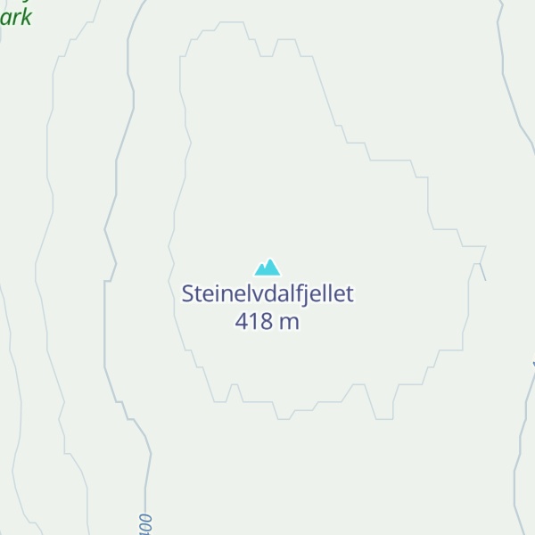 Map of Steinelvdalfjellet