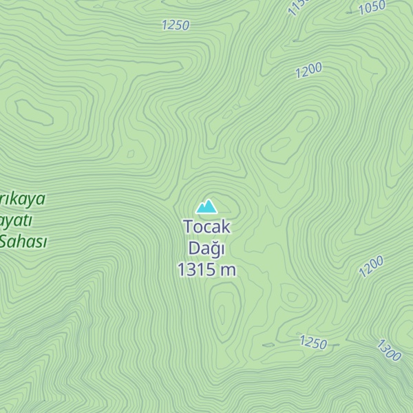 Map of Tocak Dağı