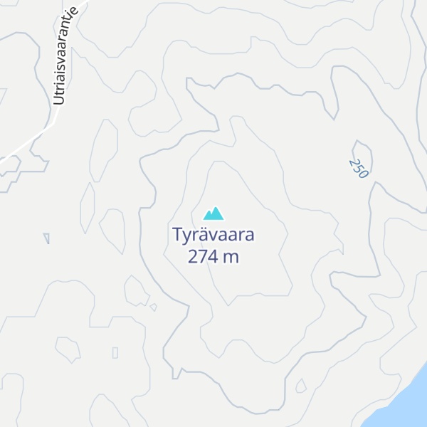 Map of Tyrävaara