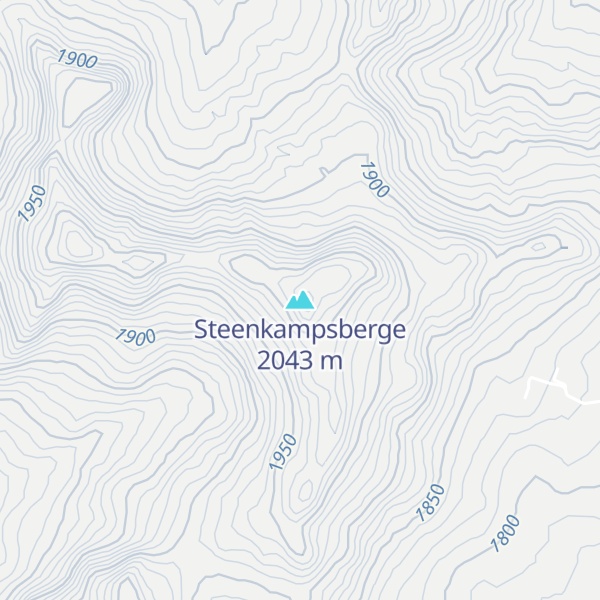 Map of Steenkampsberge