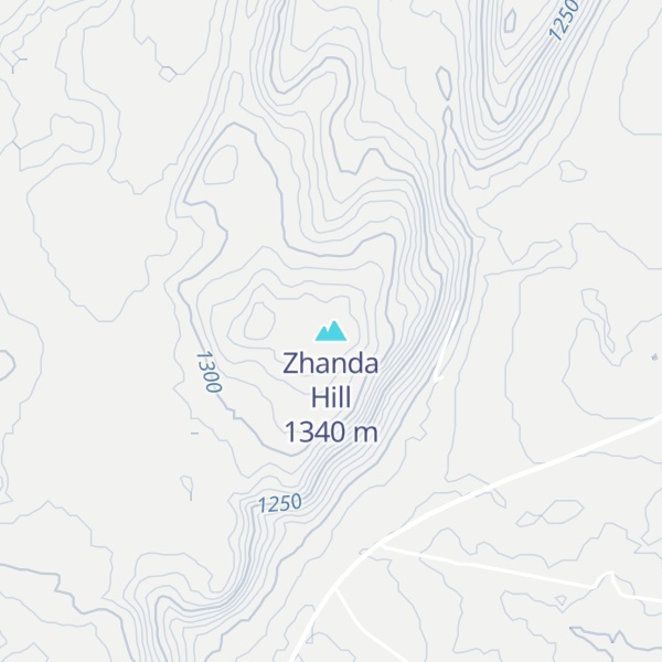 Map of Zhanda Hill