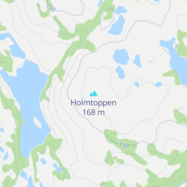 Map of Holmtoppen