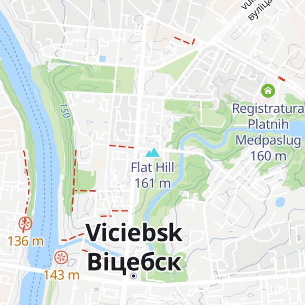 Map of Flat Hill
