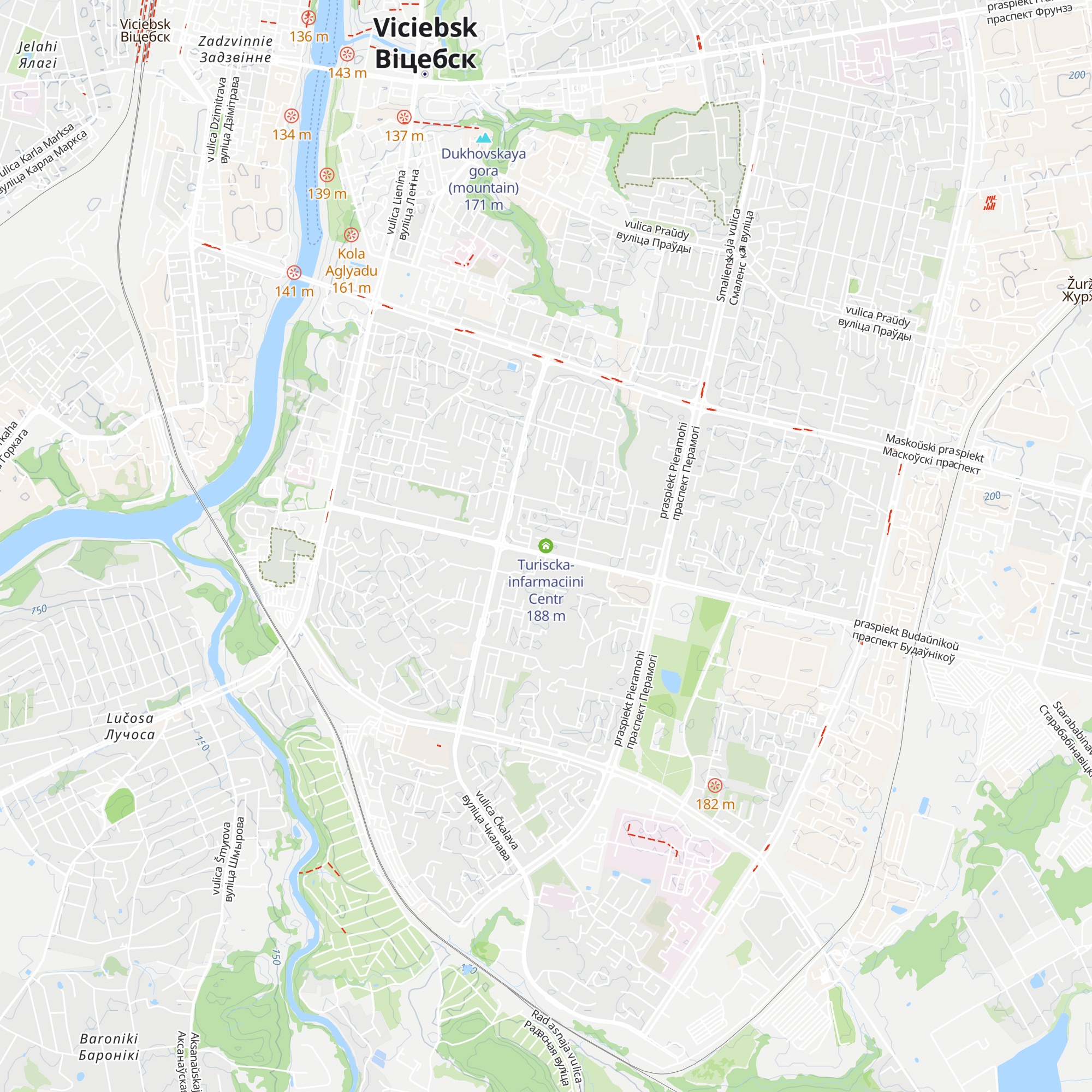 Turiscka-infarmaciini Centr map