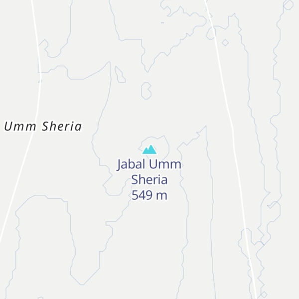 Map of Jabal Umm Sheria
