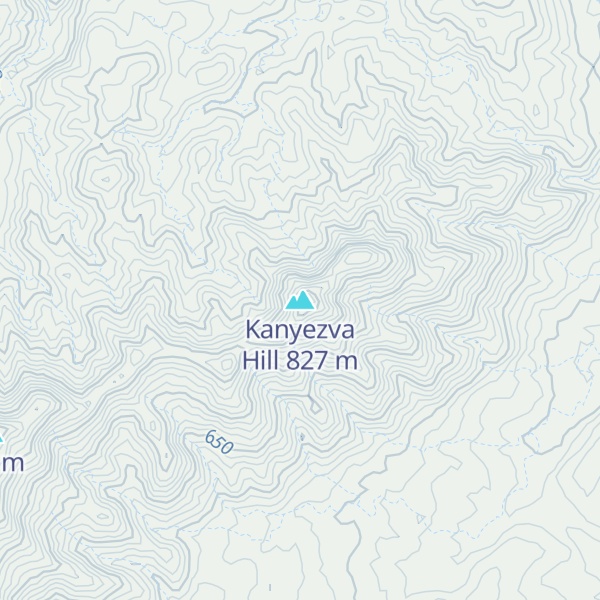 Map of Kanyezva Hill