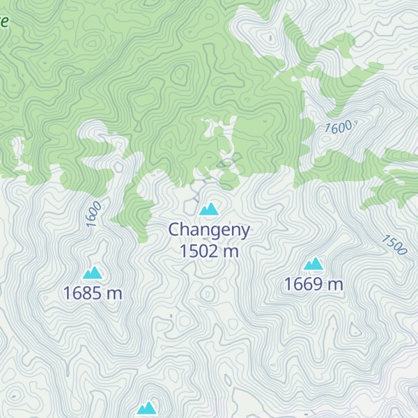 Map of Changeny