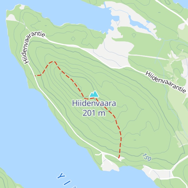 Map of Hiidenvaara