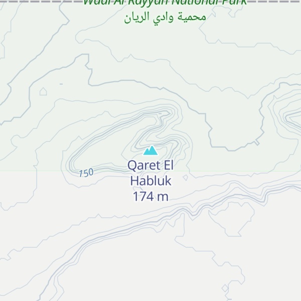 Map of Qaret El Habluk