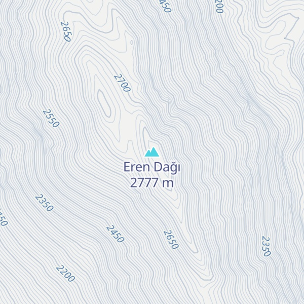 Map of Eren Dağı