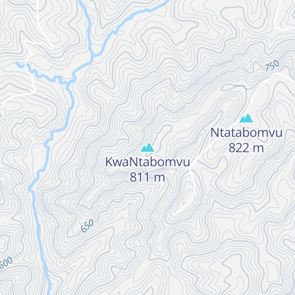 Map of KwaNtabomvu