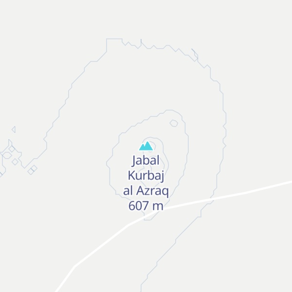 Map of Jabal Kurbaj al Azraq