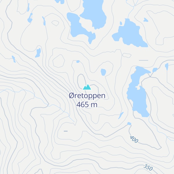 Map of Øretoppen