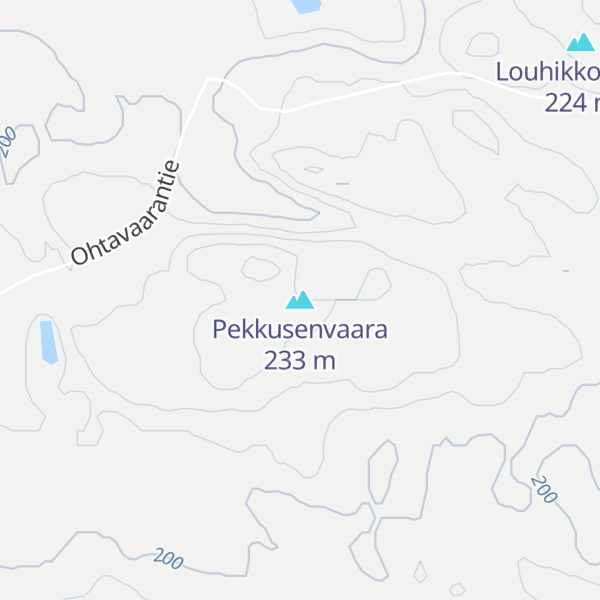 Map of Pekkusenvaara