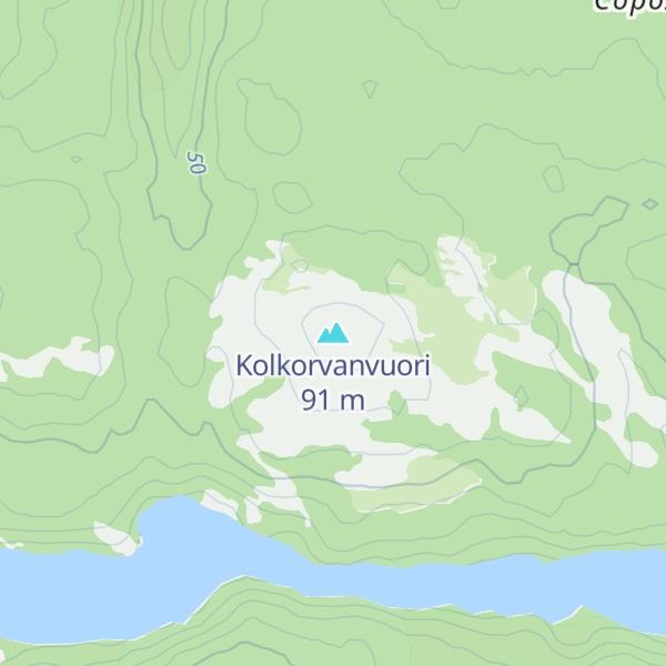 Map of Kolkorvanvuori