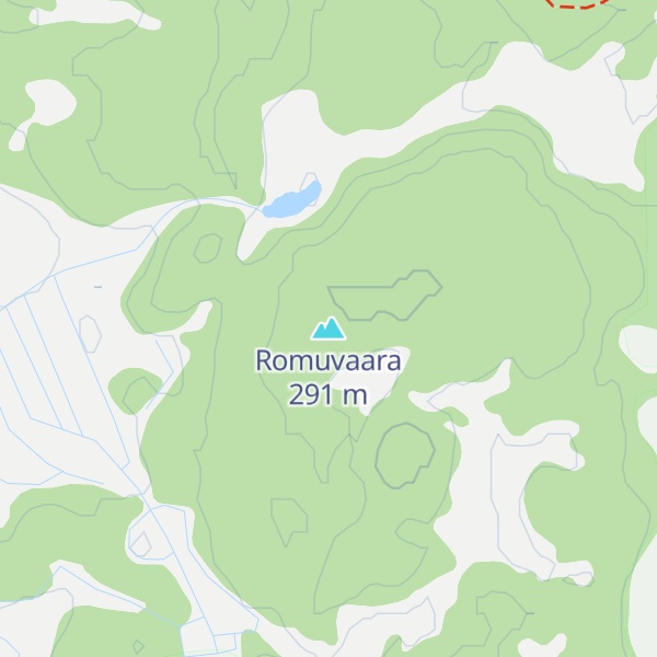 Map of Romuvaara