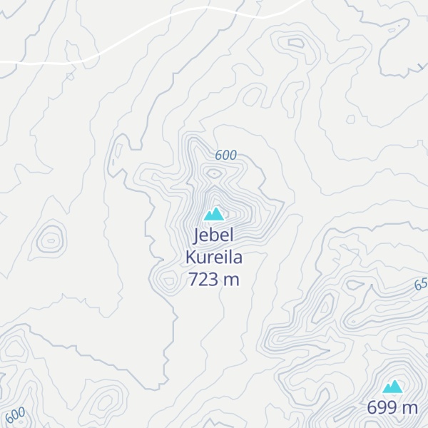 Map of Jebel Kureila