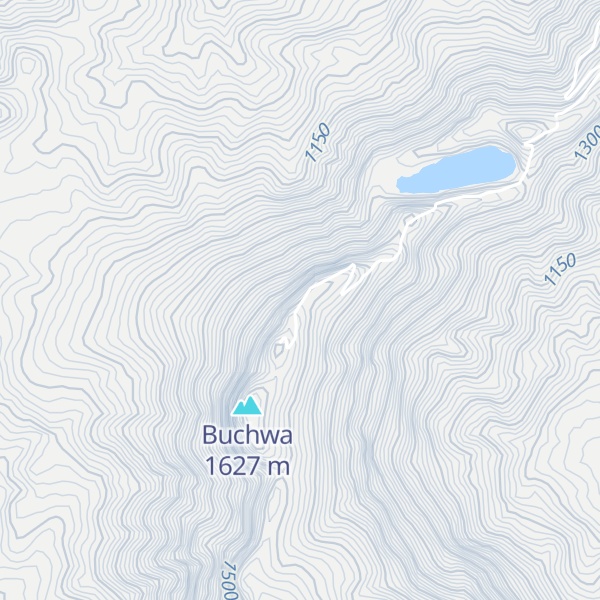 Map of Mount Bunwa