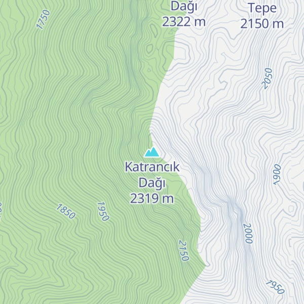 Map of Katrancık Dağı