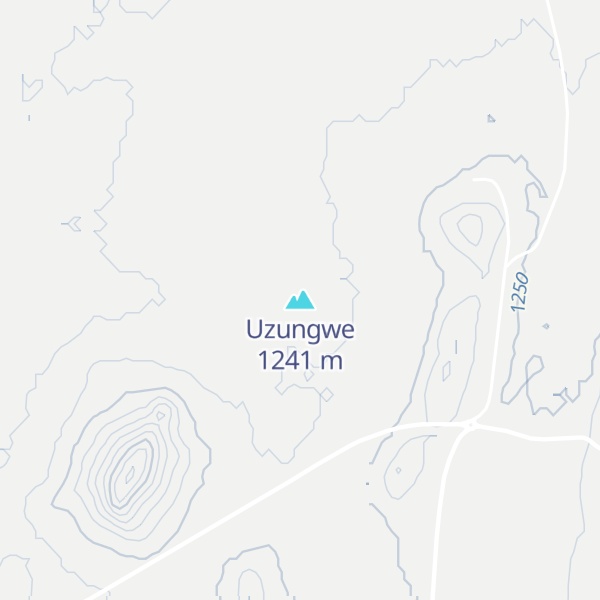 Map of Uzungwe