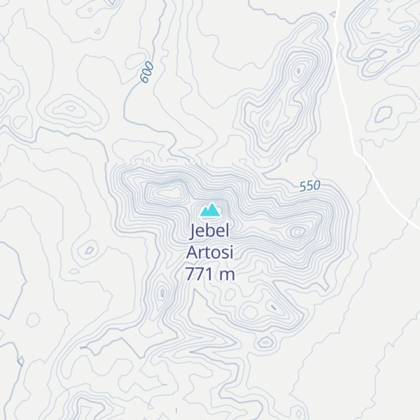 Map of Jebel Artosi