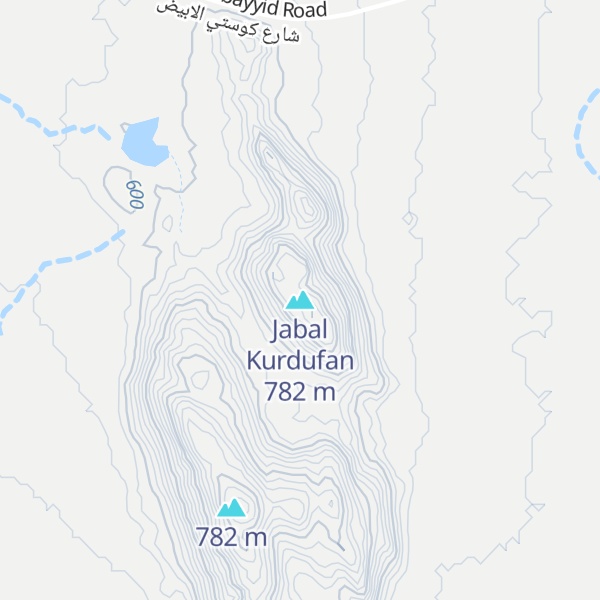 Map of Jabal Kurdufan