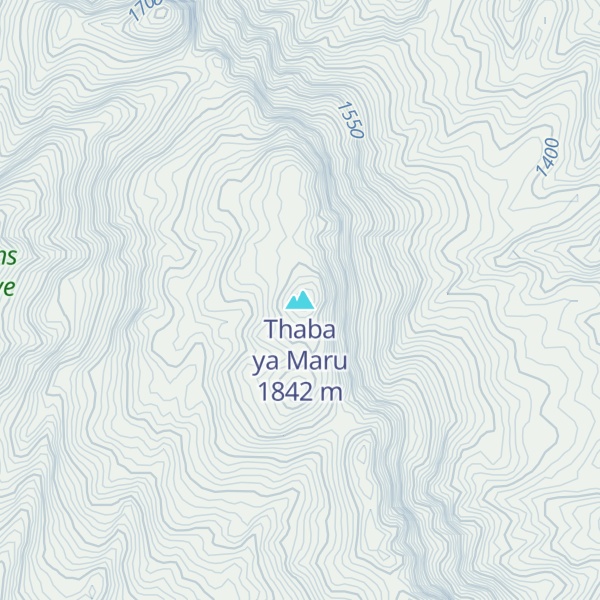 Map of Thaba ya Maru