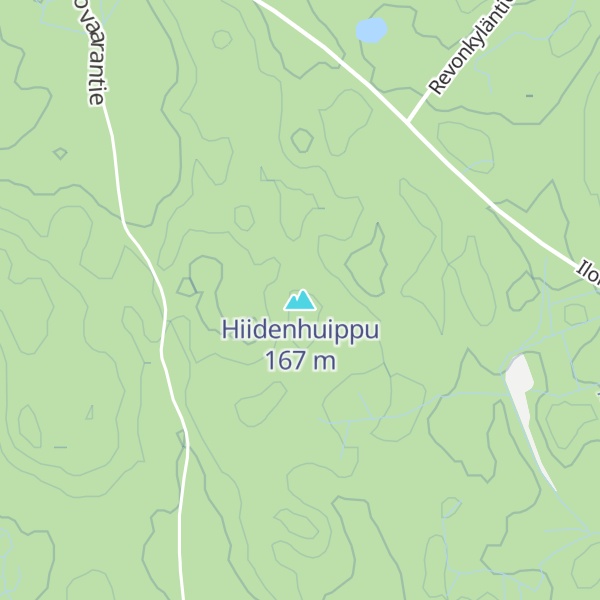 Map of Hiidenhuippu