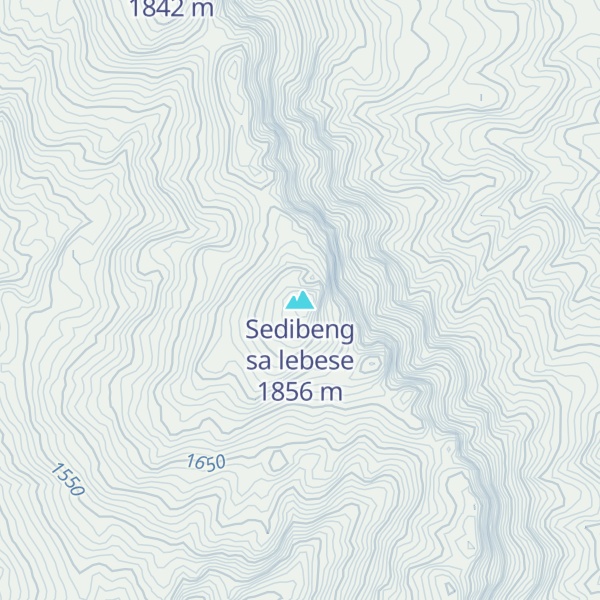 Map of Sedibeng sa lebese