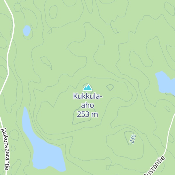 Map of Kukkula-aho