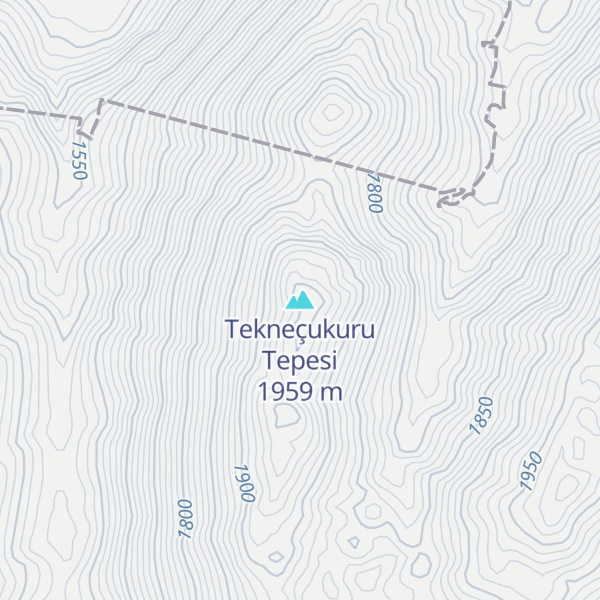 Map of Tekneçukuru Tepesi