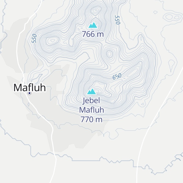Map of Jebel Mafluh