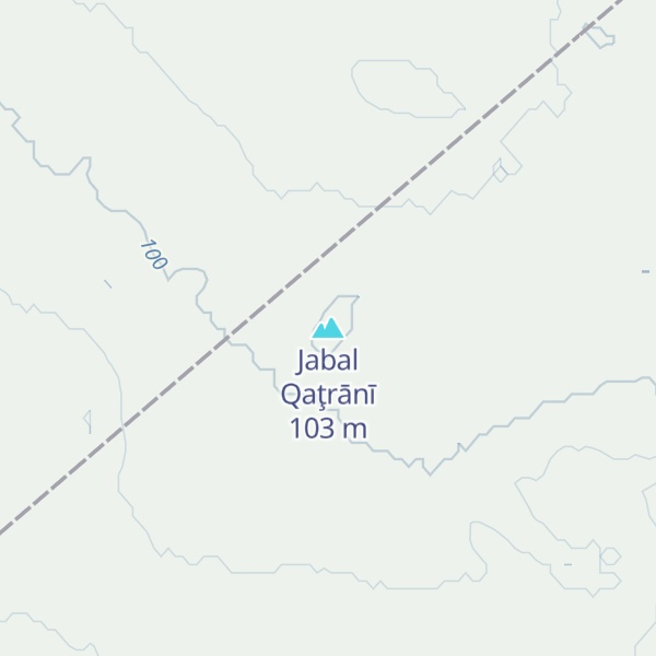 Map of Jabal Qaţrānī
