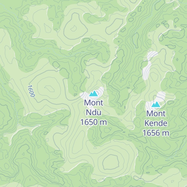 Map of Mont Ndu