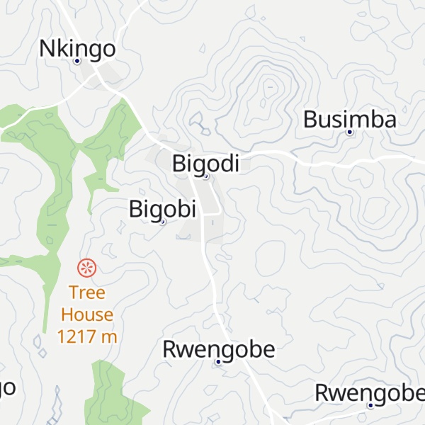 Map of Kibale Forest Lodge