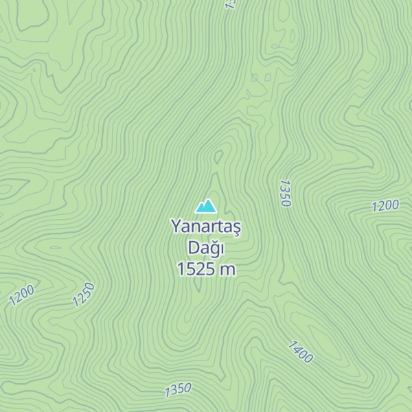 Map of Yanartaş Dağı