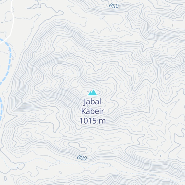 Map of Jabal Kabeir