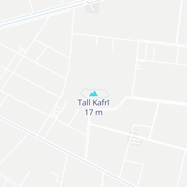 Map of Tall Kafrī