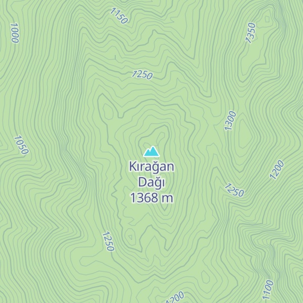 Map of Kırağan Dağı