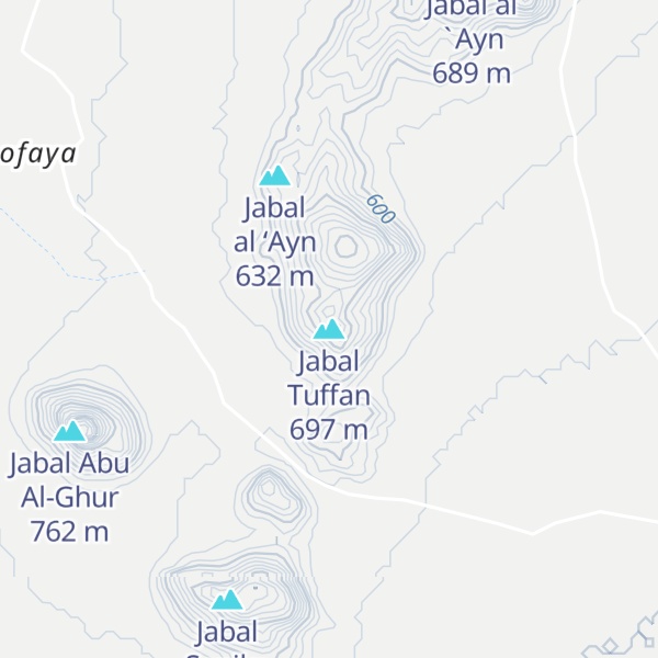 Map of Jabal Tuffan