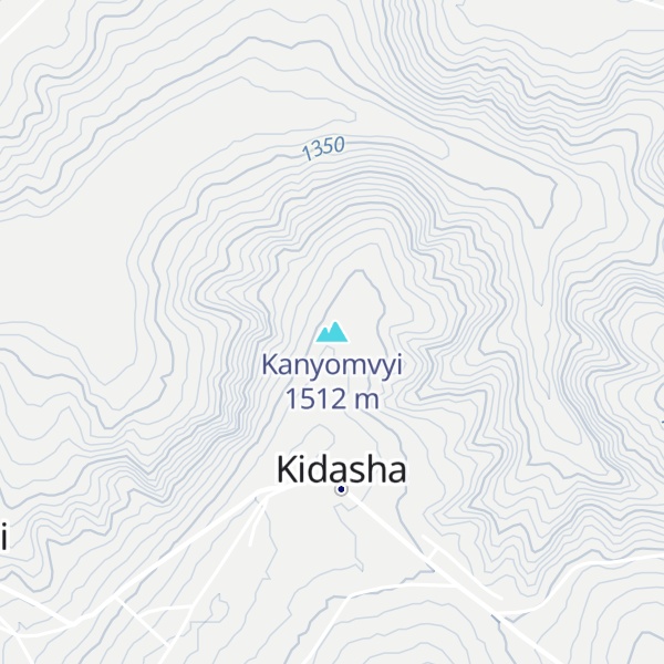 Map of Kanyomvyi