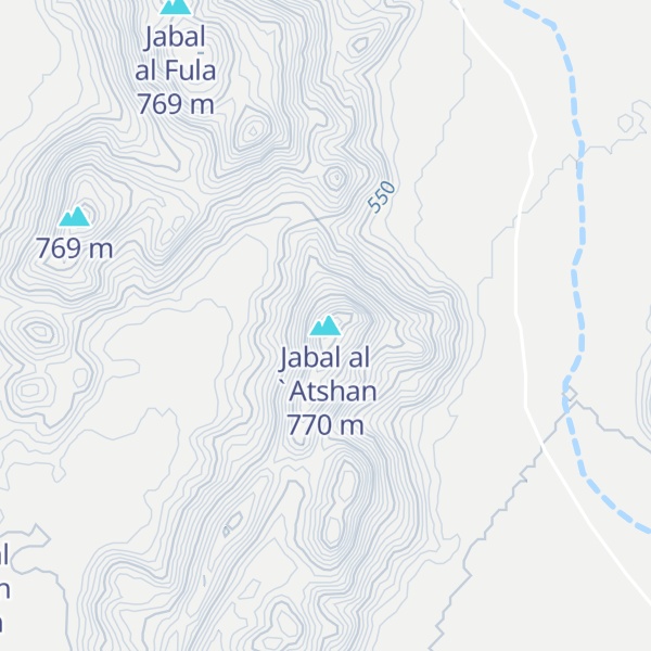 Map of Jabal al `Atshan