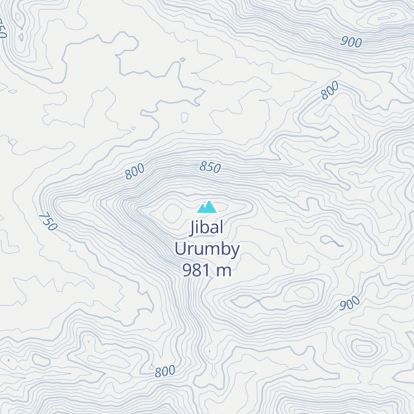 Map of Jibal Urumby