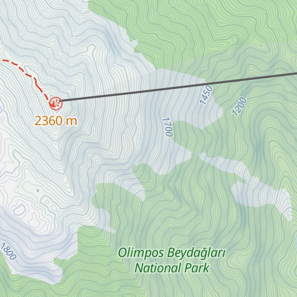 Map of Tahtalı Dağ